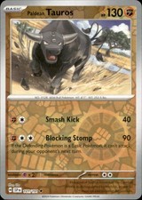 Pokemon Paldean Tauros 101/191 Surging Sparks Reverse Holo 5 Card Lot