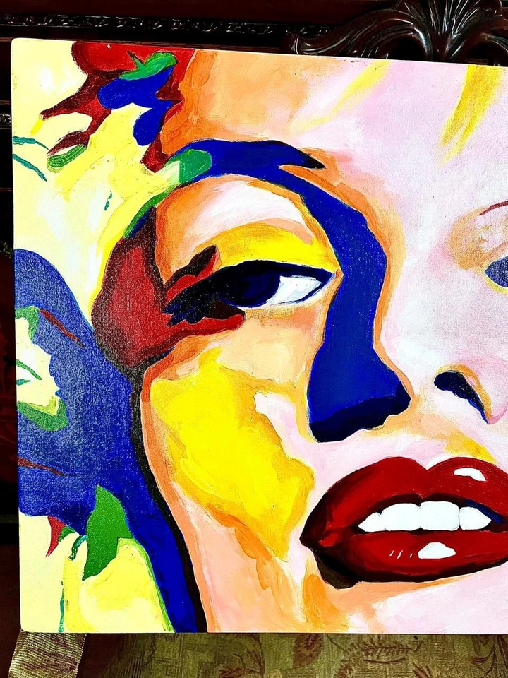 Andy Warhol - Increíble óleo sobre lienzo - Firmado - Con etiquetas Foto 3 de 4