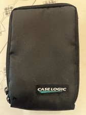 Case Logic 10 Cassette Tape Storage Case Black Zippered Travel Organizer