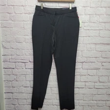 NEW Rafaella Women Black Curvy Fit Slacks Size 8 Trousers Slim Fit Defined Waist