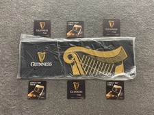 Guinness Rubber Bar Runner & Guinness Beer Mats ( All Brand New ) 