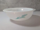 Vintage Pyrex 023 Promotional White & Blue Wheat 1.5 Qt. Casserole Dish NO lid