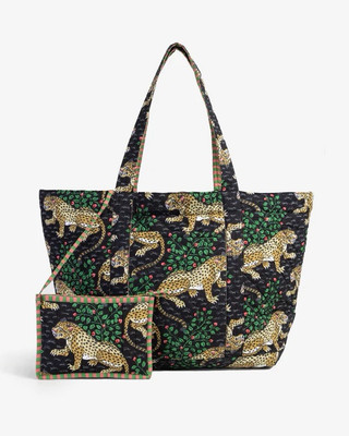 Printfresh Traveler Weekend Bag With Pouch Bagheera 15.5x24x10 