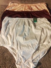 Lot Of 3 Sz 8 VanityFair "Perfectly Yours" Traditional Brief Panties 100 Nylon