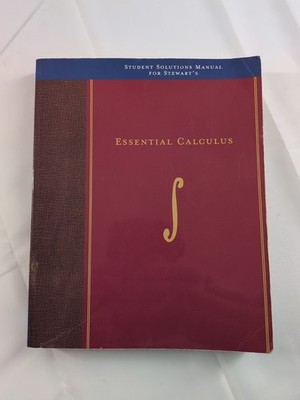 Student Solutions Manual for Stewart's Essential Calculus 2007 Math Paperback