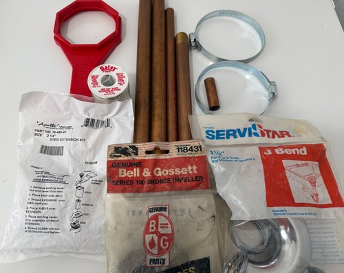 Plumbing Supply Lot Bell & Gossett Impeller 118431 Oatey Solder Apollo Copper