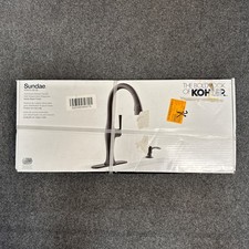 KOHLER Sundae Single-Handle Pull Down Sprayer Kitchen Faucet in Matte Black