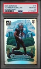 2025 PANINI DONRUSS DOWNTOWN! #15 TETAIROA MCMILLAN ROOKIE RC PSA 10 PANTHERS