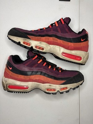 Nike Air Max 95 WNTR UTLTY Mens 11 Burgundy Black Orange BQ5616-600