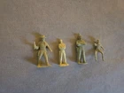 Vintage 60mm 54mm Marx Lone Ranger Tonto Figure Set Cream