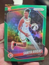 2025 Panini Prizm WNBA - Green Prizms #131 Saniya Rivers Mint