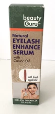 Beauty Guru 100% Natural Eyelash Enhance Serum With Castor Oil .27 fl. oz.
