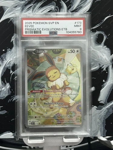 Eevee 173 SVP Promo Illustration Rare Prismatic Evolutions ETB 2025 PSA 9