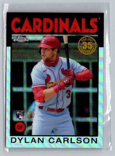2021 Topps Chrome #86BC-6 Dylan Carlson 1986 Topps Baseball 35th Anniversary