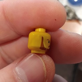 LEGO 1990s Minifigure Head Yellow Qui-Gon Jinn Jedi 3626bps9 7161 7101 7171 7121