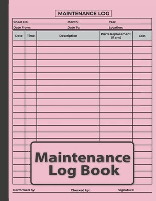 Vehicle Maintenance Log Book: Repair and Service Log Book for Cars RV Jeep