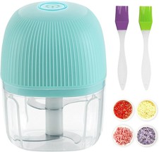 GEPROSMA Cordless Rechargeable Food Vegetable Chopper Cutter Electric Mini,Garli