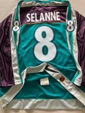 NEW NIKE Authentic Original Teemu Selanne Anaheim Mighty Ducks Hockey Jersey 52
