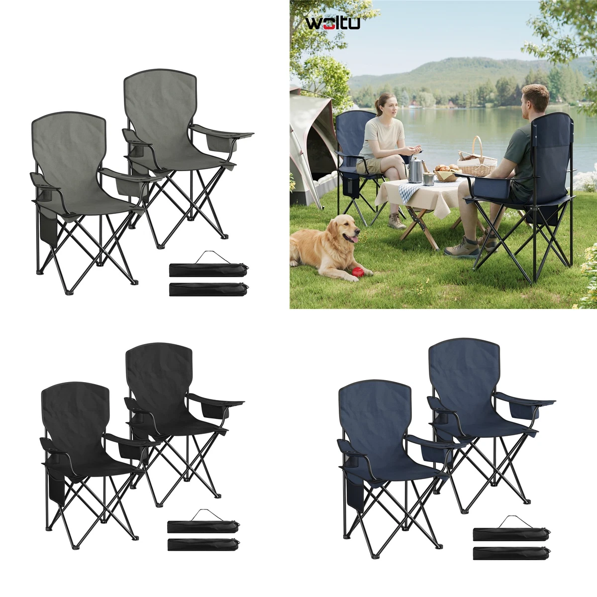 tisch camper Lagun Tischgestell in Schwarz