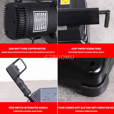 HX-150 Metal Band Saw Portable 45° Cutting Machine Multi Function Pipe Material 
