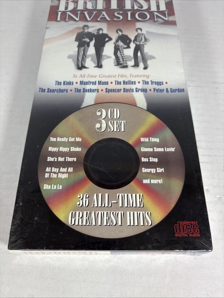 British Invasion 36 All-Time Greatest Hits 3 CD Set 1998 EMI CDs Kinks Hollies - Image 2 of 4