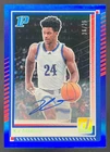 KJ Adams 2025-26 Panini Donruss Auto Blue RC Jayhawks /25