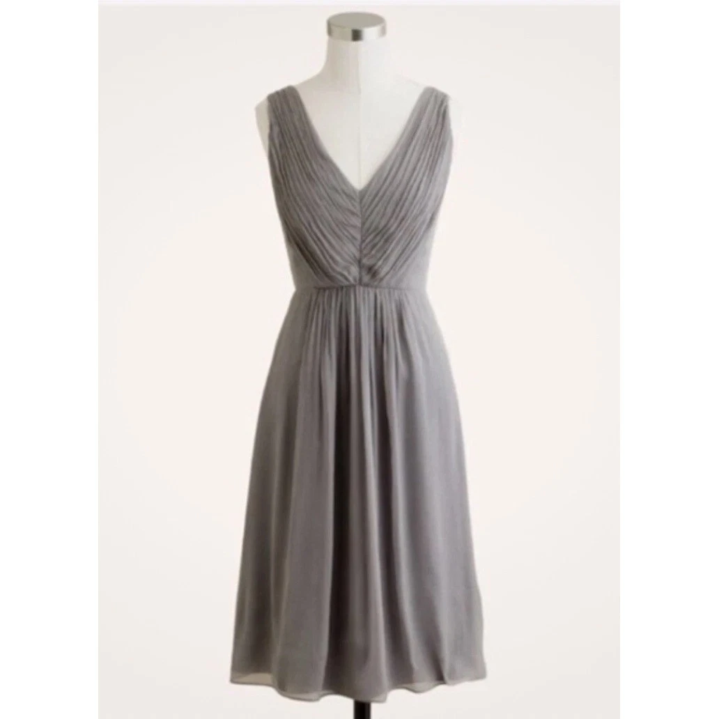 J. CREW Chiffon Gray Bridesmaid Dresses for sale | eBay