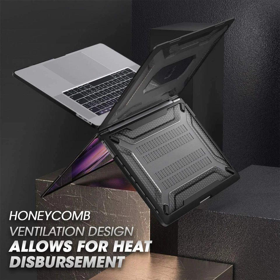 SUPCASE for Apple MacBook Pro 16 inch 2019 Rugged Laptop Case Bumper Cover BLACK - Image 2 of 4