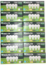 48 MaxLite A19 LED Bulbs 60W Eq 8W Dimmable 2700K Soft White 800 Lumens