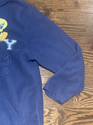 Looney Tunes Tweety Bird Jacket Hoodie w/ Hood, Full Zip Youth Medium - Picture 4 of 8