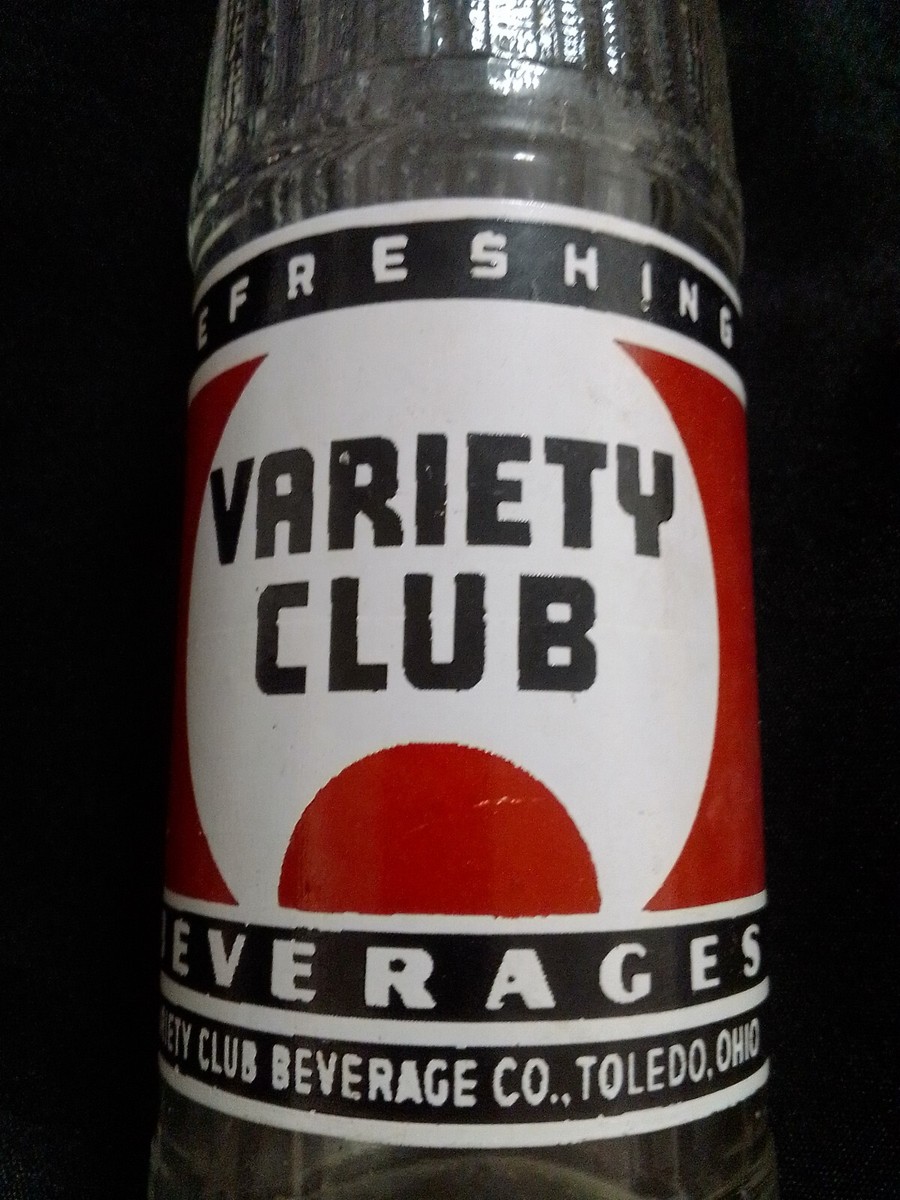 Vintage Variety Club Beverages ACL Bottle - Toledo Ohio