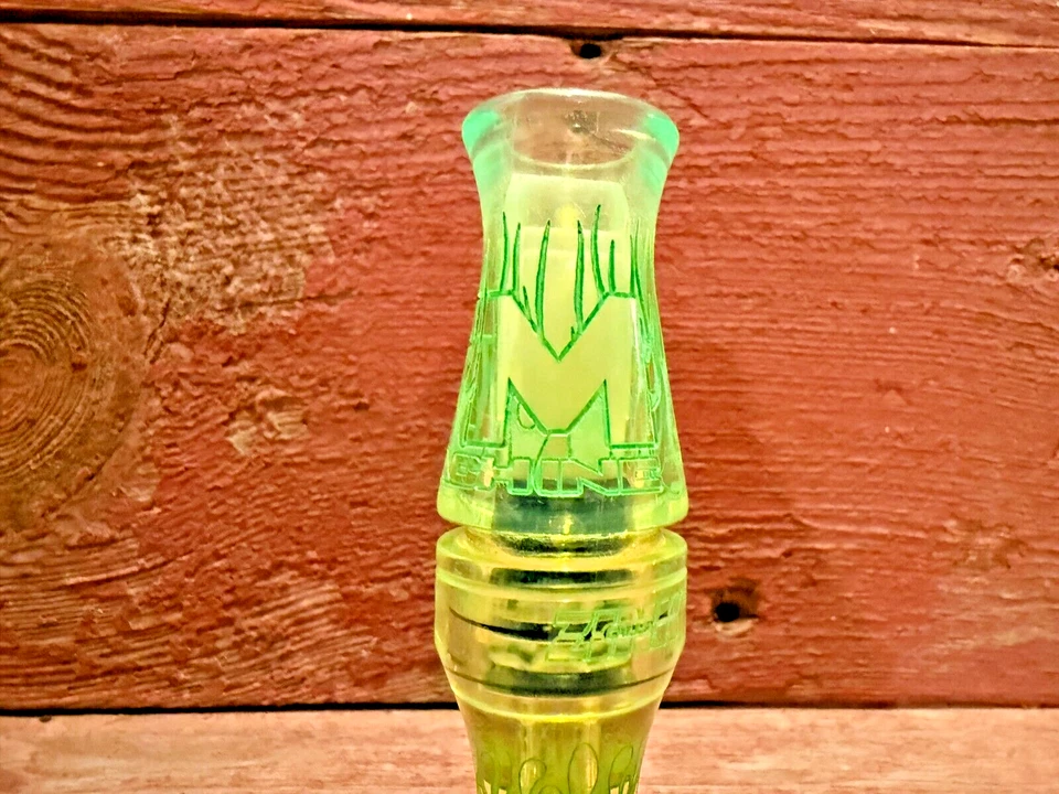 Zinc Acrílico ATM Todas las Cosas Mallard Doble Caña Pato Interferencia de Llamada Verde Foto 2 de 4