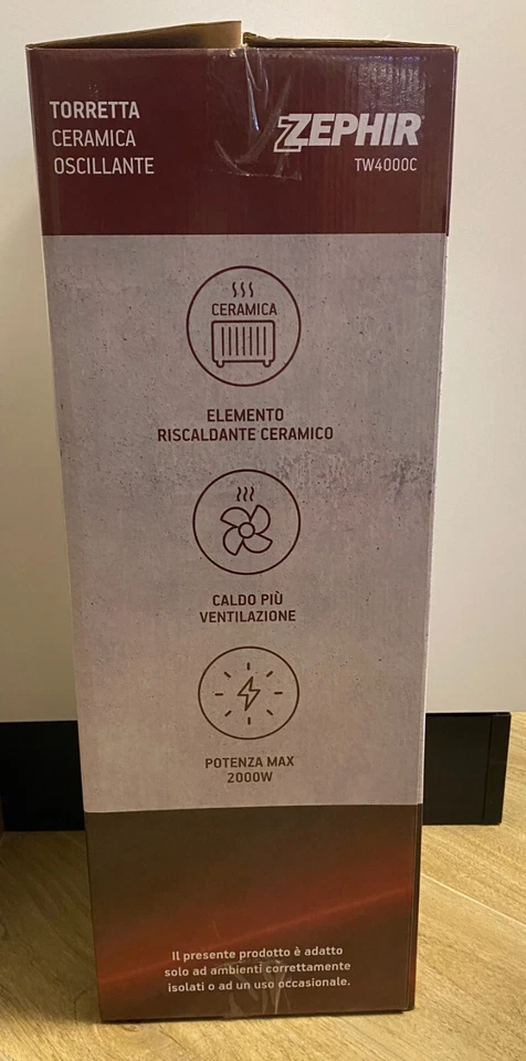 Ceramic Heater Zephir TW4000C Oscillating Adjustable Thermostat 2000W - Image 2 of 4