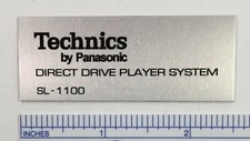 Technics SL-1100 turntable logo badge