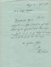 Hans Carossa (+) NOVELIST autograph, handwritten letter signed