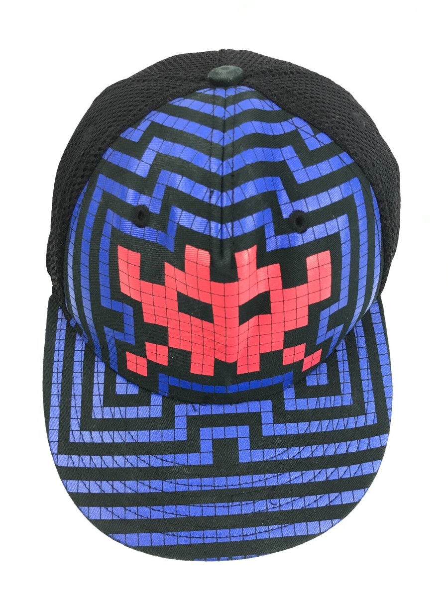 Pixel / Computer Games Graphic Cap / Hat, Unisex, Black(Mix Colour) One Size VGC