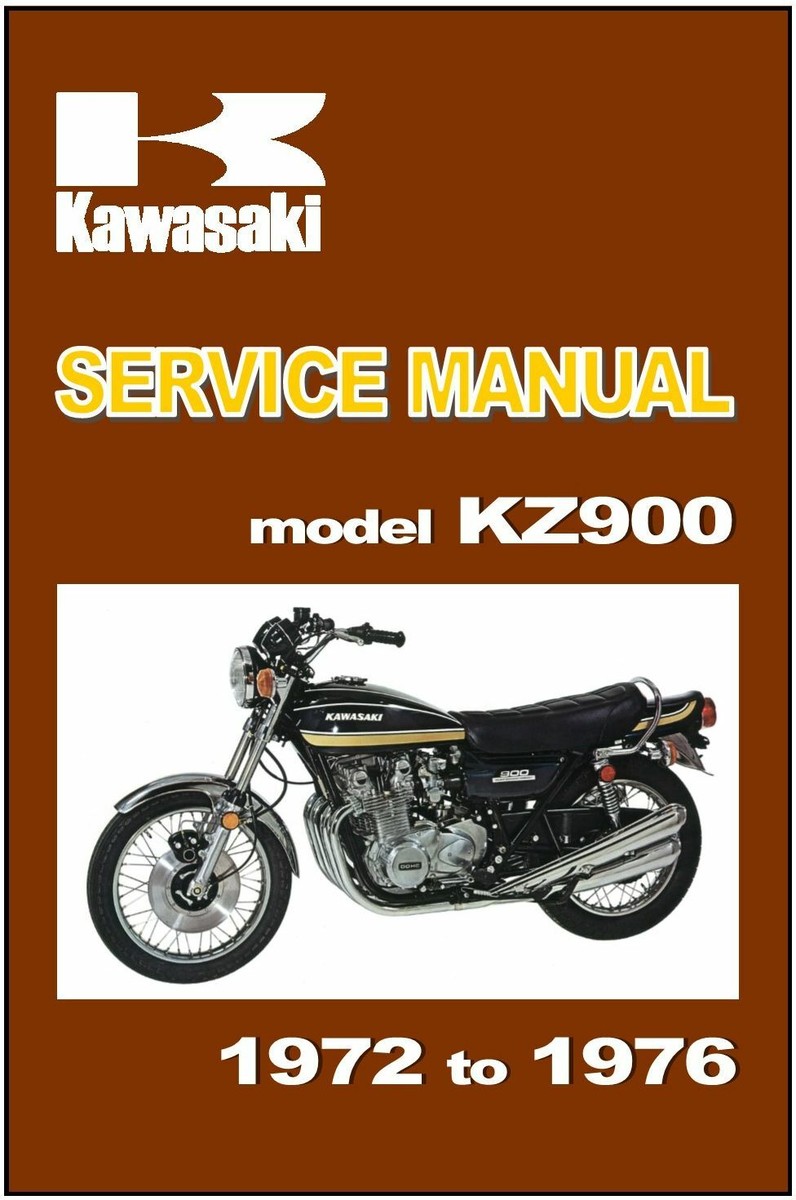 KZ900 ShopManual サービスマニュアル英語版 Z1 Z1A Z1B KAWASAKI Workshop Manual Z1 Z1A Z1B Z900 KZ900 1972 1973 1974 1975