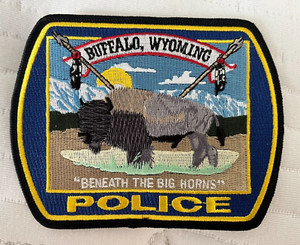 BUFFALO WYOMING POLICE BENEATH THE BIG HORNS COLLECTIBLE PATCH
