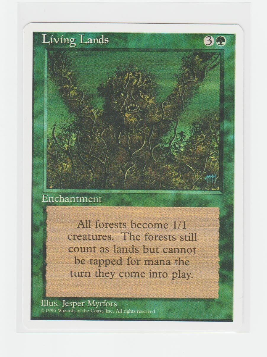 Magic the Gathering ~ MTG ~ 1x Living Lands ~  M/NM ~ 4th Edition
