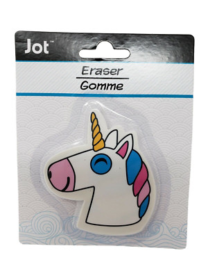 Large Jot Unicorn Eraser - New