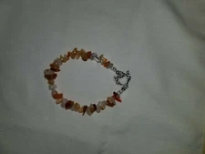 7 1/2" LAVA ROCK AGATE BRACELET TOGGLE CLASP