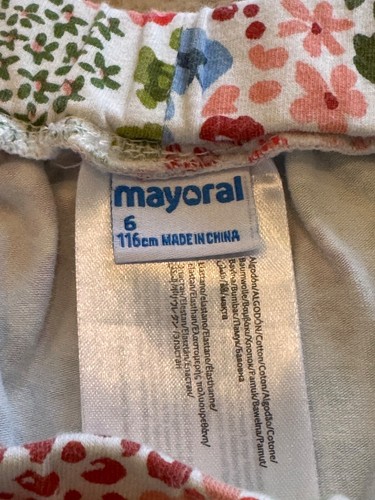 Mayoral Girl's Size 6 Shorts Outfit Sleeveless Swing Tank Top with Floral Shorts - Picture 2 of 5