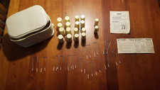 G.E. HAIR CURLERS, CLIPS, POUCH, INSTRUCTION SHEET FROM VINTAGE MODEL HCD-1