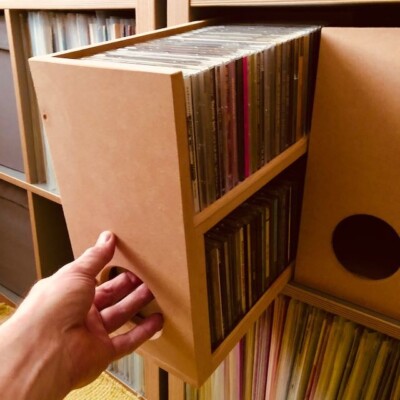 CD storage box - Holds 60 - To fit Ikea Kallax/Expedit -Hand made in the UK