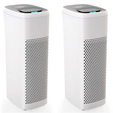 2 Pack Air Purifiers For Home H13 HEPA Large Room Air Purifier Smoke Odor Pets