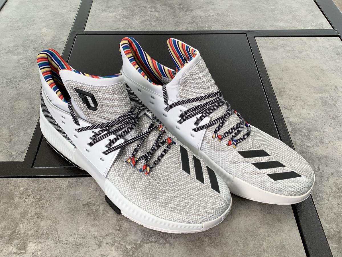 damian lillard rainbow shoes