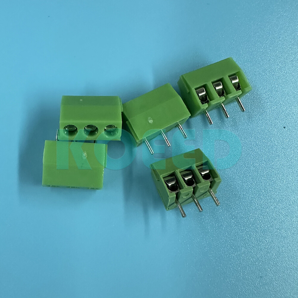 5PCS NEW KF350-3P 3.5mm Pitch 3 pin Straight Pin PCB Screw Terminal Blocks