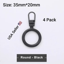 4 PCS Detachable Zipper Pull Replacement Zippers Pull Tabs Zipper Sliders Repair