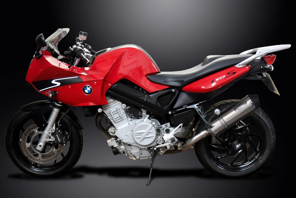 BMW F800S 2006-2011 Slip On 13.5" X-Oval Stainless Exhaust Muffler Kit - Image 4 of 4