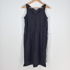 UNiqlo womens dress size XS black shift sleeveless round neck solid 021305